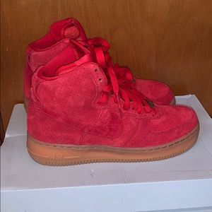 High top suede air force 1